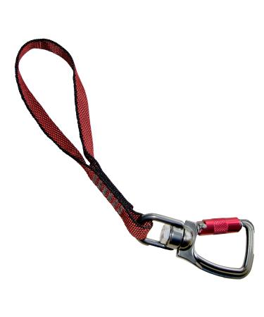 KURGO safety belt keeping for dogs dog belt for car journeys with rotatable carabiner clip length 25 cm red belt loop red single pack
