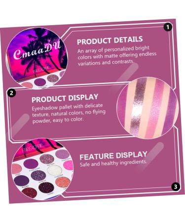 WOONEKY 1 Box Eyeshadow Palette Woman Eyeshadow Pallet Eye Shadow Plate Makeup Supplies Plastic - Buy Online on SooperMarket.com