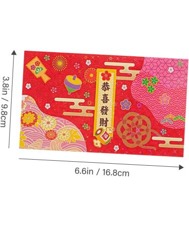 Didiseaon 24 Pcs Japanese Spring Festival Red Packet Asian Red Envelope Chinese Red Envelopes Lais See Packet See Envelopes Wedding Favors Bunny Gift Money Envelopes Rabbit Personality Paper As Shown 1x2pcs 16.8X9.8CMx2pcs - Buy Online on SooperMarket.com