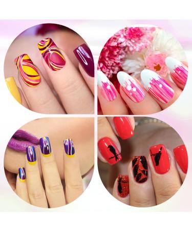 Buy Amaxiu 12 Colors Nail Art Pens Set - Waterproof Quick Dry Acrylic Painting Pens for Professional Nail Design - Buy Online on SooperMarket.com