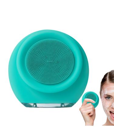 DASHIELL Face Brush Cleanser - Electric Facial Brush Gentle Silicone Face Wash Brush Silicone Waterproof Face Brush for Birthdays Anniversaries Facial Cleansing Holidays Green