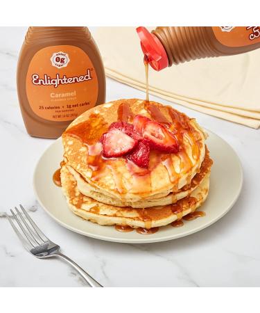 Enlightened Keto Caramel Syrup: Sugar-Free, Gluten-Free, Vegan, Kosher - 25 Calories, 1 Net Carb - Perfect Syrup for Ice Cream, Coffee, Pancakes - 15 oz (Pack of 1) - Buy Online on SooperMarket.com
