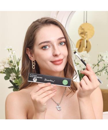 Bueart Design PRECISION Concealer brush for eyebrows Dual Ended Detail Flat Eyeliner definer Brow Brush with spoolies for eyebrow eyelash Spiral Brush Spoolie Mascara Brush - Buy Online on SooperMarket.com