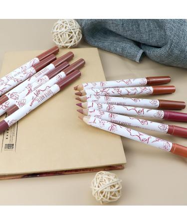 Shop 12 Colors Matte Lip Liner - Waterproof Long-Lasting Velvet Lip Pencils for Perfect Lips | International Shipping - Buy Online on SooperMarket.com