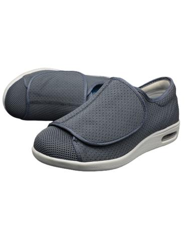 LGZY Women's Diabetic Shoes for Women Wide Width Elderly Shoes for Swollen Feet Adjustable Grandad Slippers Arthritis Edema Therapy Shoes F 37.5 EU 37.5 EU F
