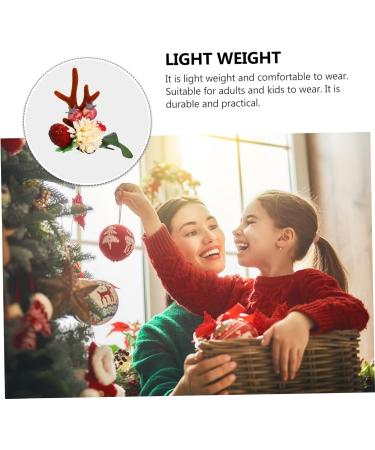 ABOOFAN 4 Pairs Reindeer Antler Hair Clip Christmas Characters Hairpin Reindeer Hairpin Reindeer Antlers Hair Clips Barrettes for Women Christmas Hair Decorations Accessories Fairy Child - Buy Online on SooperMarket.com