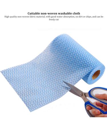 3 Rolls Kitchen Cloth 150 Sheets Disposable Dish Cloths Cleaning Cloths All Purpose Dish Cloths Non Woven Blue Cloths Wash for Kitchen Bathroom Window Glass - Buy Online on SooperMarket.com