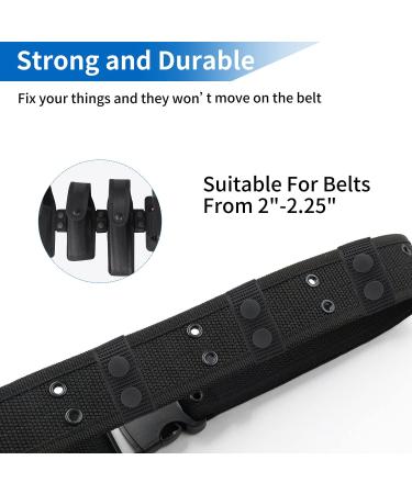 Duty Belt Nylon 2 Wide Security Tactical Belt Keepers - 8 Pack Black - Police Equipment Accessories - Buy Online on SooperMarket.com