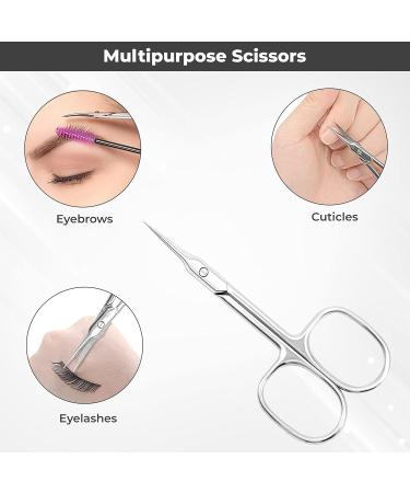 1st Deer Nail Scissors - Stainless Steel Cuticle Scissors for Manicure and Pedicure Perfect Pointed Beauty Scissors for Eyelash Grooming Eyebrows Nose Hair Finger & Toe Nail Care 1.0 count - Buy Online on SooperMarket.com