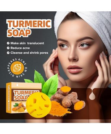 Turmeric Soap Bar for Face & Body - Moisturizing Soap for Hyperpigmentation & Dark Spots - All Skin Types - 1 Count - Buy Online on SooperMarket.com