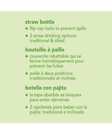 green sprouts Silicone Straw Bottle | Promotes Oral Development | Spill-Proof Flip-Cap | 2 Drinking Options | Dishwasher Safe - Buy Online on SooperMarket.com
