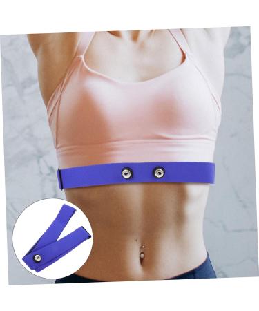 Kichouse Blue Heart Rate Monitor Chest Strap | Breathable Sports Equipment for Accurate Heart Frequency | Durable Nylon & Rubber Band 17.00x3.00x0.10cm - Buy Online on SooperMarket.com