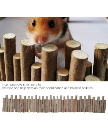 Longzhuo Hamster Wood Fence & Toys - Natural Hiding Place Molar Exercises for Small Animals - 40 cm - Buy Online on SooperMarket.com
