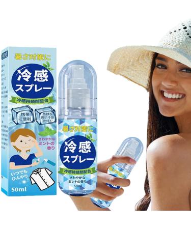 Peppermint Cooling Mist Cool Down Spray | Cool Spray For Summer Hot Flash Relief Spray Portable Hot Flash Relief Spray For Outdoor And Clothes Cool In Heat Prevention Outdoor Travel - Buy Online on SooperMarket.com