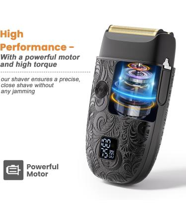 Bestauty Electric Foil Shaver for Men - Ultra-Close Rechargeable Travel Razor Wet & Dry Bald Head Shaver Perfect Father's Day Gift - Black - Buy Online on SooperMarket.com