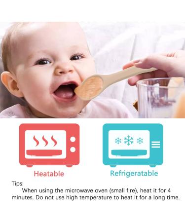 6 Pcs Silicone Baby Weaning Forks and Spoons Set for Self-Feeding - Training Utensils for Toddlers and Babies Over 6 Months - Boy and Girl First Foods - Buy Online on SooperMarket.com