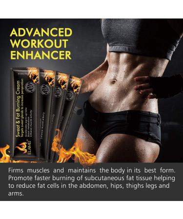 10 Pack Hot Cream Workout Enhancer for Fat Burning & Cellulite Reduction - Coconut Body Cream for Slimming & Muscle Tightening - Buy Online on SooperMarket.com
