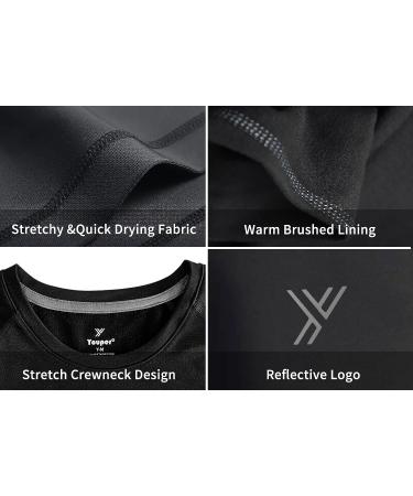 Youper Youth Thermal Compression Shirt - Long Sleeve Fleece Baselayer, Black - Youth Small - Buy Online on SooperMarket.com