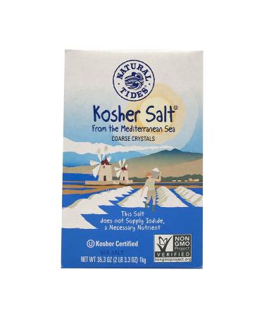 Natural Tides Mediterranean Kosher Salt Coarse Crystals 2.2lb - Premium Quality - Buy Online on SooperMarket.com