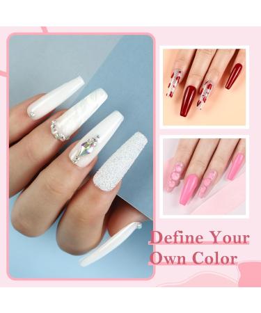 COSCELIA 10PC Multi-Color UV Nail Polish Set with 36W Nail Dryer & Poly Extension Gel Kit | Complete DIY Manicure Accessories for Home & Salon #0179 - Buy Online on SooperMarket.com