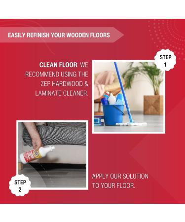 Zep Hardwood & Laminate Floor Refinisher - 1L laminate floor polish wood floor polish wood oil floor polisher floor cleaner floor buffer wood polish - Buy Online on SooperMarket.com