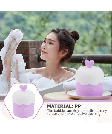 minkissy Face Foam Maker Face Wash Foamer Foam Maker Marshmallow Whip Maker Skin Care Deep Skincare Cleaner Tools for Travel Household Purple - Buy Online on SooperMarket.com