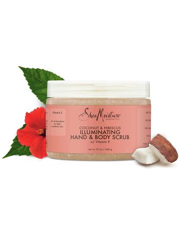 SheaMoisture Illuminating Coconut and Hibiscus Body Scrub 12 oz - Cruelty-Free Skin Care - Buy Online on SooperMarket.com