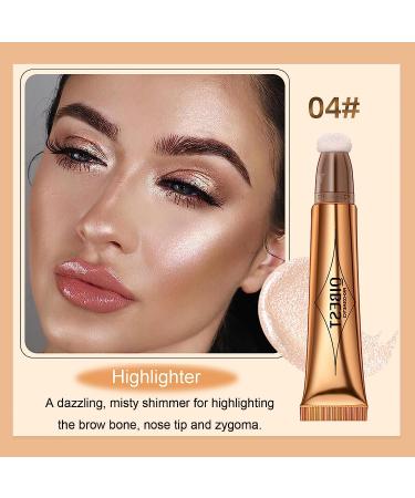 3-Pcs Liquid Contour Beauty Wand Set - Highlighter, Blush, and Illuminator Stick for Easy Blending and Lightweight Coverage - Buy Online on SooperMarket.com