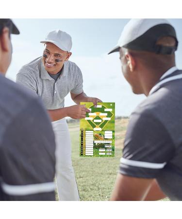 Magnetic Baseball Dugout Board Set - 100 Lineup Cards, 80 Tabs, 2 Hooks, 2 Markers - Coach Display for Softball/Baseball Game - Buy Online on SooperMarket.com