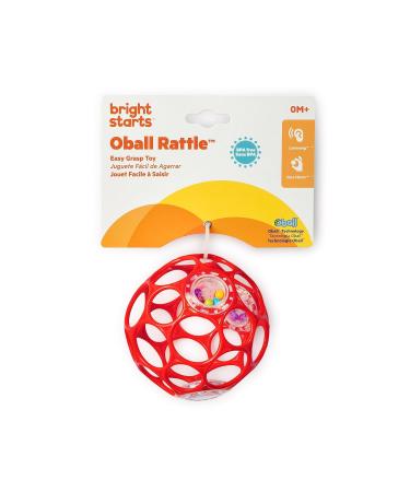 Oball Rattle Red - Flexible Easy-to-Grip Toy for All Ages | International Shipping Available - Buy Online on SooperMarket.com