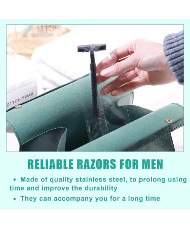 50 Pack Twin Blade Disposable Razors for Men & Women - Stainless Steel Travel Shaving Razors with Safety Cap for Sensitive Skin - Buy Online on SooperMarket.com