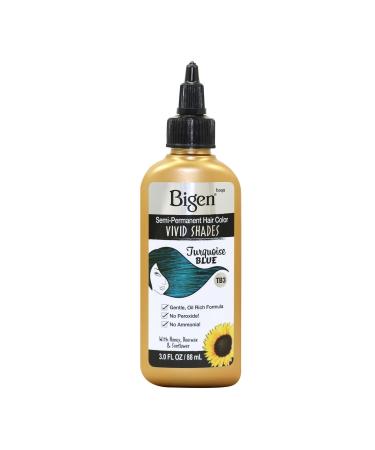 Bigen Vivid Shades Semi-permanent Hair Color Turquoise Blue Turquoise Blue 1