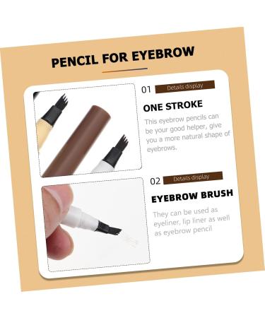 Angoily 8 Pcs Four Forked Eyebrow Pencil Miss Cosmetic Eyebrow Powder - Buy Online on SooperMarket.com