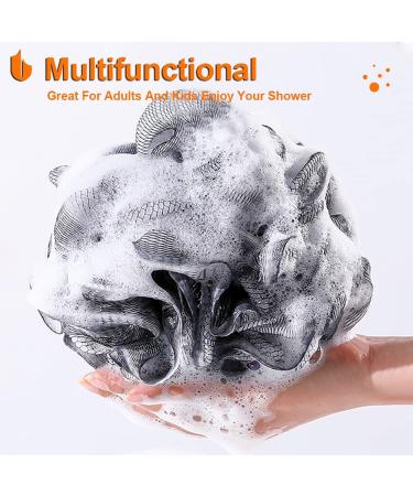 Urbanstrive XL Soft Shower Loofah Sponge for Men and Women - 75g - Black - 1 Pack - Buy Online on SooperMarket.com