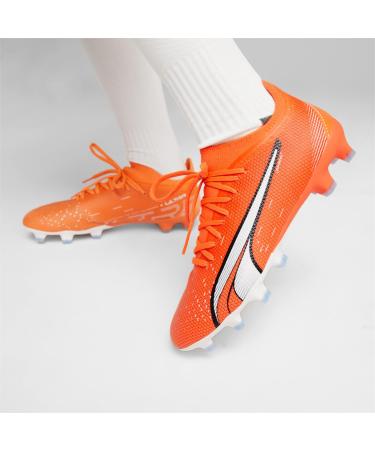 PUMA Women's Ultra Match FG/AG Football Shoes - Ultra Orange/White/Blue Glimmer - EU Size 38 - Shop Internationally - Buy Online on SooperMarket.com