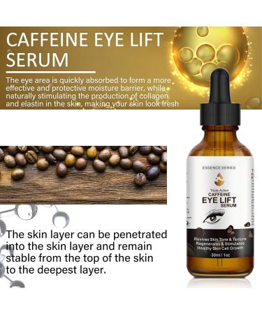 Caffeine Eye Serum Anti Aging Serum with EGCG Hyaluronic Acid Under Eye Cream for Dark Circles and Puffy Eyes Caffeine Eye Lift Serum Fade Fine Line Firming Eye Skincare 30ml - Buy Online on SooperMarket.com