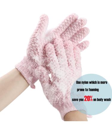 JASSINS African Net Long Bath Sponge & Exfoliating Gloves Set - Pink - Buy Online on SooperMarket.com