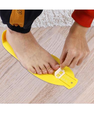 Healifty Shoe Sizer Measuring Device for Adults and Kids - Yellow Foot Measurement Gauge - Buy Online on SooperMarket.com
