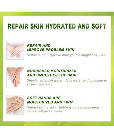 Green Tea Anti-Wrinkle Hand Mask - Hydrating Peel Off Hand Wax for All Skin Types (3 Pieces) - Nourish & Repair Calluses - Buy Online on SooperMarket.com
