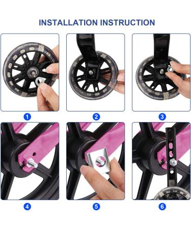 Buy PWSAP Bicycle Support Wheels - Adjustable Stabilizers for 12-20 Inch Kids' Bikes - Black Training Wheels for Safe Riding - Buy Online on SooperMarket.com