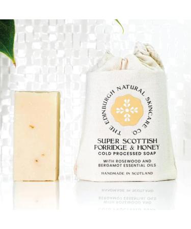 Scottish Porridge & Honey Cold Processed Soap | Luxury Vegan Soap Bar | Moisturising & Nourishing | Cruelty-Free Skincare | Edinburgh Brand | Hands Face & Feet Care - Buy Online on SooperMarket.com