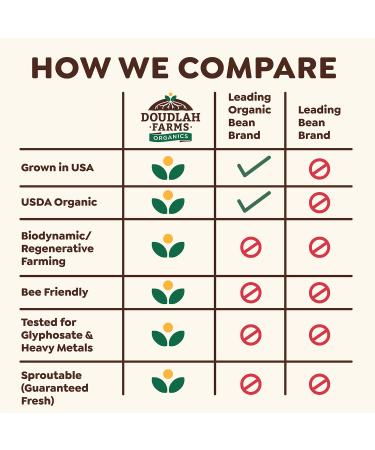 Organic Dried Dark Red Kidney Beans 1lb Bulk from Doudlah Farms | Non-GMO, Vegan, Grown in USA | Fiber & Protein for Soups, Burritos, Salads | Regeneratively Farmed | 1 Pound Pack - Buy Online on SooperMarket.com
