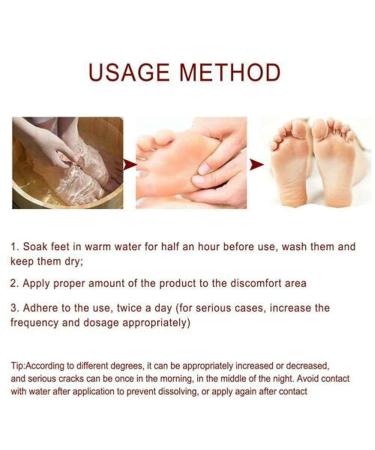 Natural Horse Oil Foot Repair Cream - Anti Cracking Skin Moisturizer for Rough Dry & Cracked Heels - 3PCS for Men & Women - Buy Online on SooperMarket.com