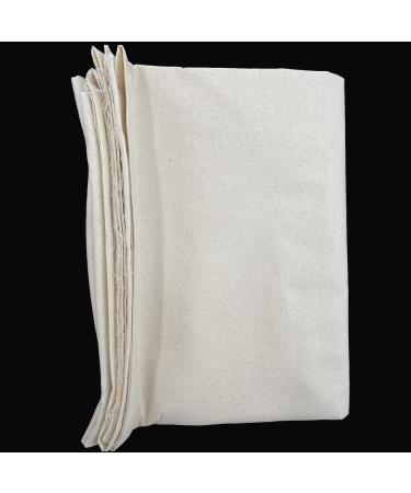 HOTGODEN Medium Weight 100% Cotton Muslin Fabric: 63 inch x 2 5 10 Yards Unbleached Muslin Linen Fabric Material for Sewing Material Apparel Cloth 2 YARD Natural