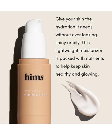 hims Energizing Men's Moisturizer - Hyaluronic Acid, Shea Butter, Lightweight Formula - Ocean Scent, Vegan & Cruelty-Free - 1oz - Buy Online on SooperMarket.com