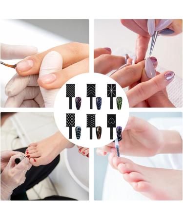 Nail Magnet Set - Manicure Nail Tool Set - Portable Nail Design Tools Accessories for Beginners Girls Manicurists - Buy Online on SooperMarket.com