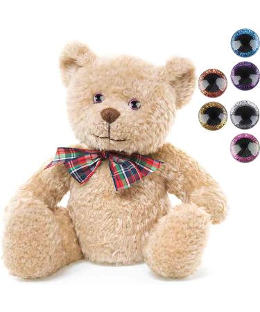 120pcs Glitter Plastic Safety Eyes - 6 Colors, 12mm-20mm Round Eyes for Dolls, Teddy Bears, Toys - DIY Crafts - Buy Online on SooperMarket.com