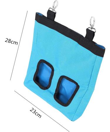Rabbit Hay Feeder Bag Hay Bag Hanging Feeder Pig Hay Feeder Storage Small Animal Feeding Bag for Rabbit Guinea Pig (Blue) - Buy Online on SooperMarket.com