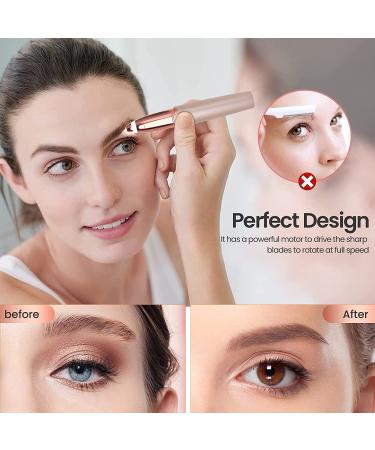 Vinmall Electric Eyebrow Trimmer for Women - Painless Hair Removal with LED Light - Buy Online on SooperMarket.com