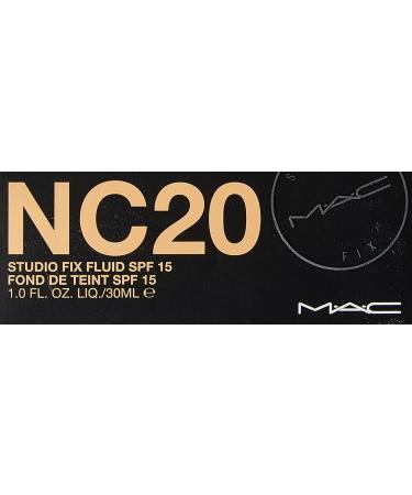 MAC Studio Fix Fluid Foundation SPF15 NC20 - 30 ml - Pack of 1 - Buy Online on SooperMarket.com